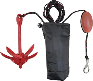 Extreme Max 3006.6548 BoatTector Complete Grapnel Anchor Kit for Small Boats, Kayaks, PWC, Jet Ski, Paddle Boards, etc. - 3.5 lbs.
