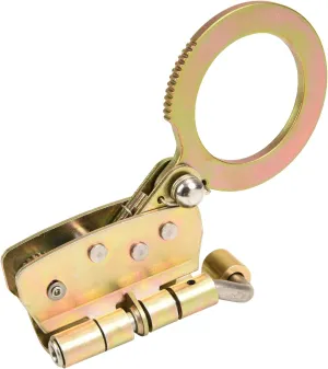Fall Protection Rope Grab with 2.25 inch Connecting Eye Auto-Trail Double Locking Rope Grabs Fall Arrester Used with 5/8” Lifeline Rope for Construction, Climbing ANSI/OSHA Compliant