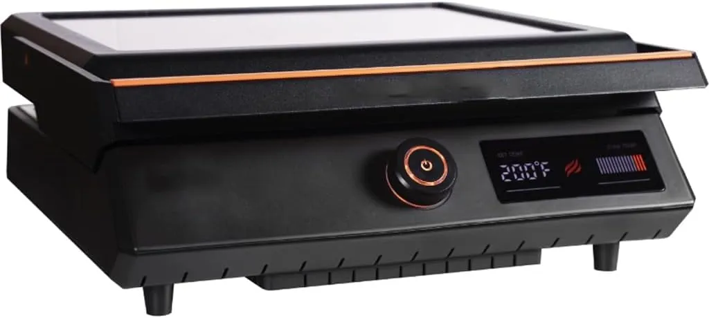 Family Yard Outdoor Electric Tabletop Griddle with Hood Camping Grill Bbq Grill Outdoor