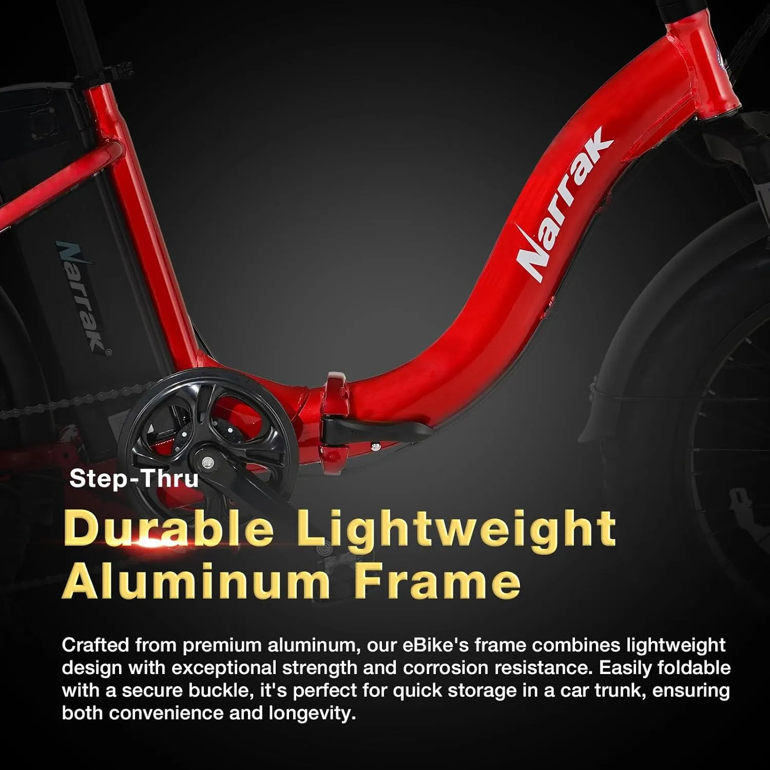 Fat Tire Folding Electric Bike, 48V & 624Wh Lithium Removable Battery, Peak 1100W Brushless Motor, Max Speed 28Mph, M5 Large LCD Display, Suspension, Step-Over/Thru Frame