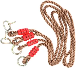 FAVOMOTO Pair Adjustable Pe Swing Rope Load Bearing Playground Accessory for Adults for Tree and Beam Swings Durable and Strong