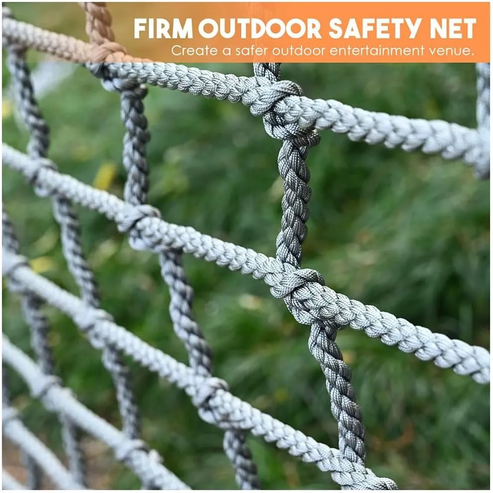 Fence Nets Climbing Netting Automotive Cargo Nets Heavy Duty Rope Cargo Net Anti-Wear Balcony Railing Protection Fence Net Children Outdoor Climbing Net (Size : 1X7m/3.3X22.97ft)