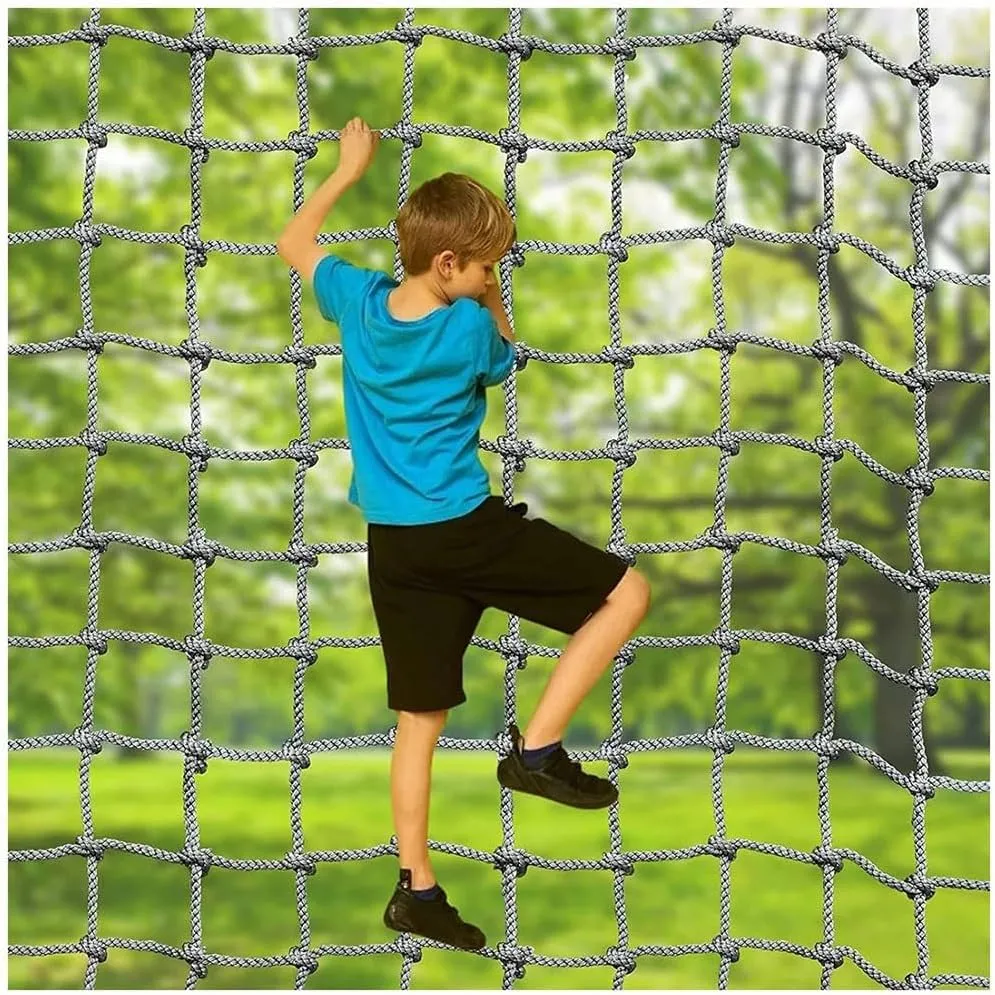 Fence Nets Climbing Netting Automotive Cargo Nets Heavy Duty Rope Cargo Net Anti-Wear Balcony Railing Protection Fence Net Children Outdoor Climbing Net (Size : 1X8m/3.3X24.25ft)