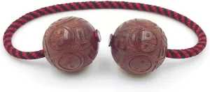 Fidget Beads Skill Toys, Eight Diagram Prayer Beads, Made of Wooden, Worry Beads Fidget Toys, Portable EDC Use at Home or on The Go, Gifts for Skill Players (Red)