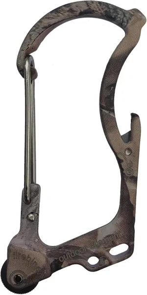 Firebiner 6-in-1 Fire-Starting Carabiner EDC Emergency Multitool -Keychain,Utility Blade,Bottle Opener,& More
