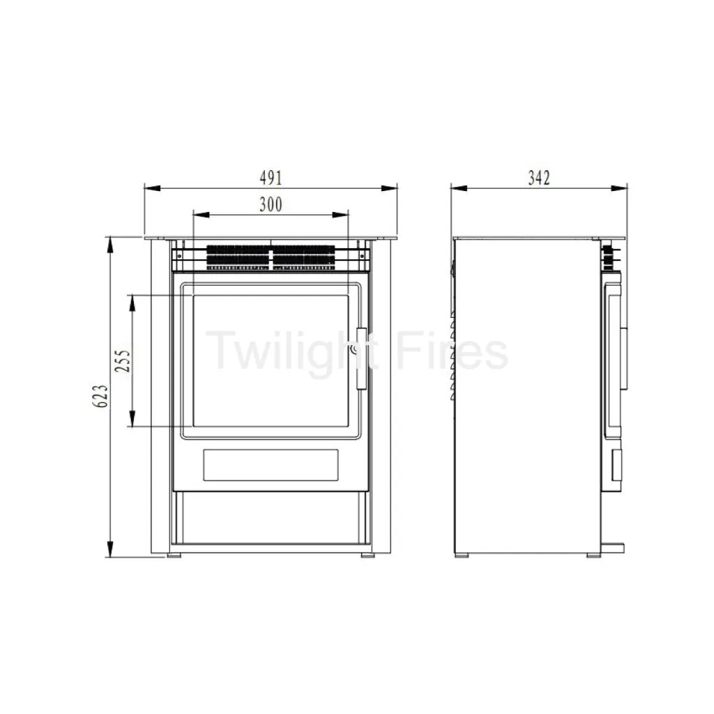 Flametek Alto S 2Kw Electric Stove