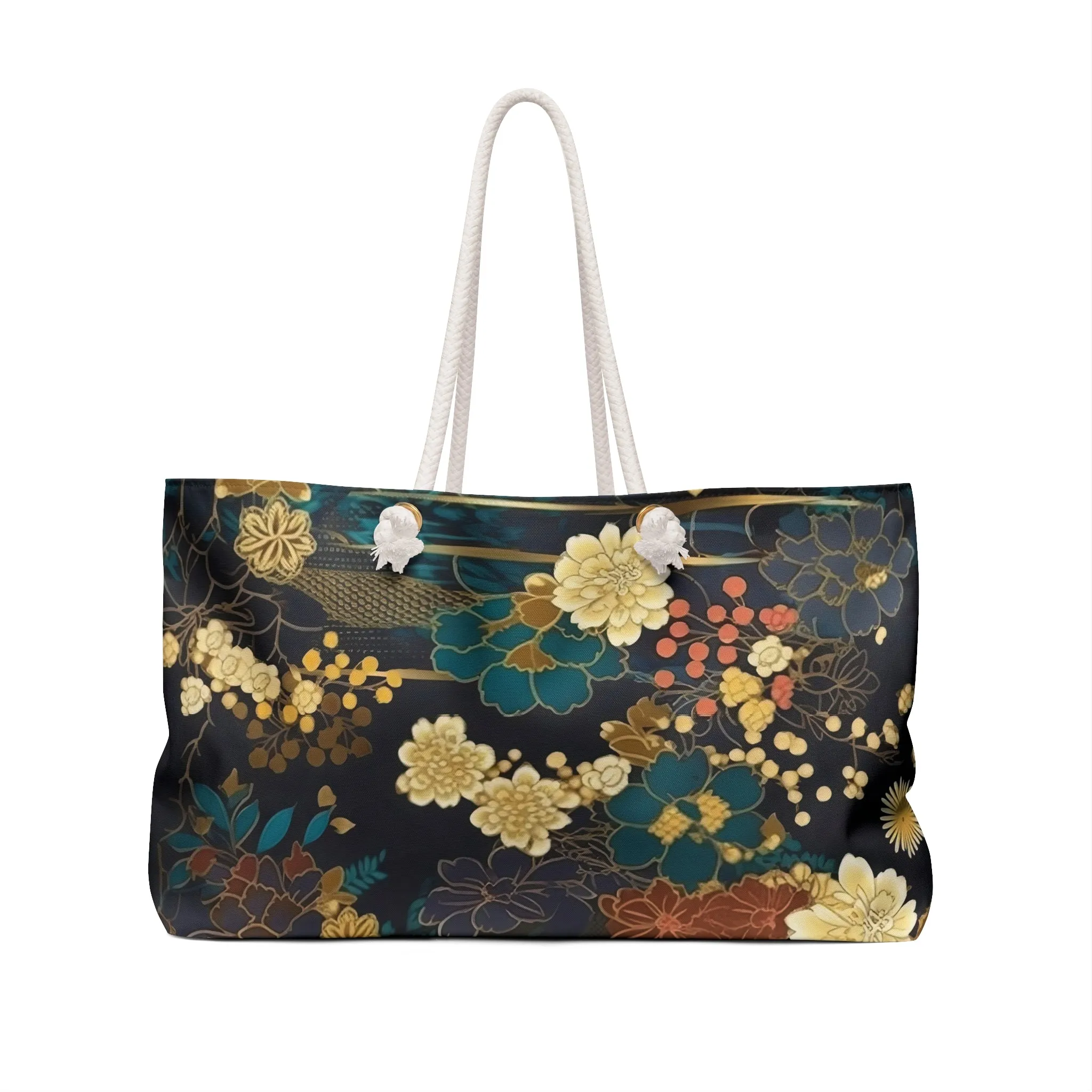 Floral Fusion Weekender Bag - Perfect for Travel & Weekend Getaways