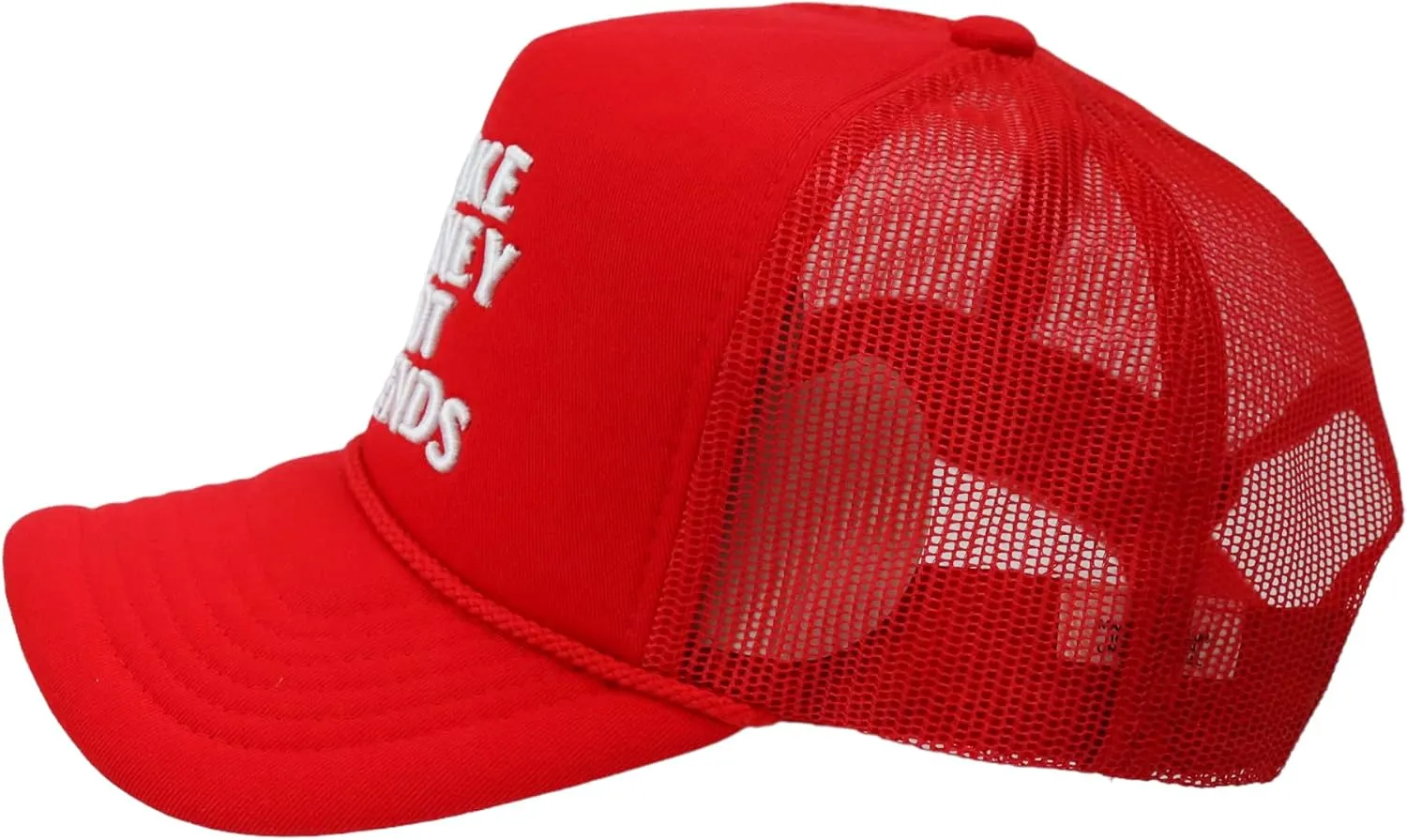 Foam Front Rope Trucker Hats Women Men Streetwear Trucker Hat Mesh Back Baseball Cap Adjustable Snapback