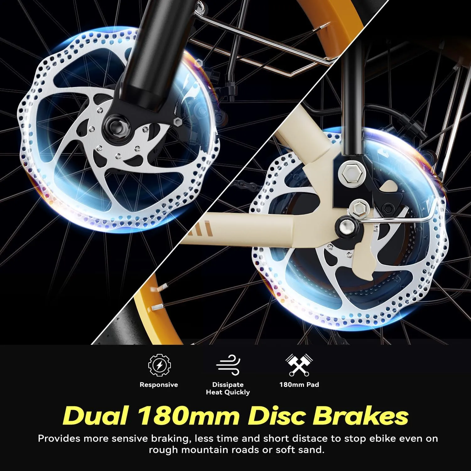 Foldable Electric Bike for Adults, 30 MPH, 48V 20Ah Removable Battery up to 80Miles, 20" Fat Tire Peak 1000W Motor Dirt Ebike Adult Electric Bicycle for City Commute Beach Mountain Adventurous E Bike