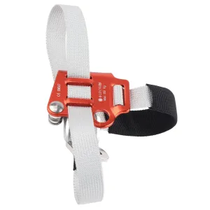 Foot Ascender Riser Rock Climbing Mountaineering Equipment Climbing Device Foot Ascender Aluminium Alloy High Hardness Light Weight Portable Nonslip Design(Left Foot)