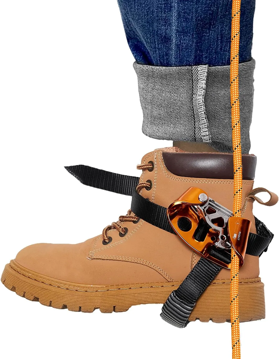 Foot Ascender Riser, The Foot Ascender for Mountaineering, Rock Climbing, Tree Climbing, Indoor and Outdoor Rock Climbing, Sturdy and Durable, Left Foot Ascender