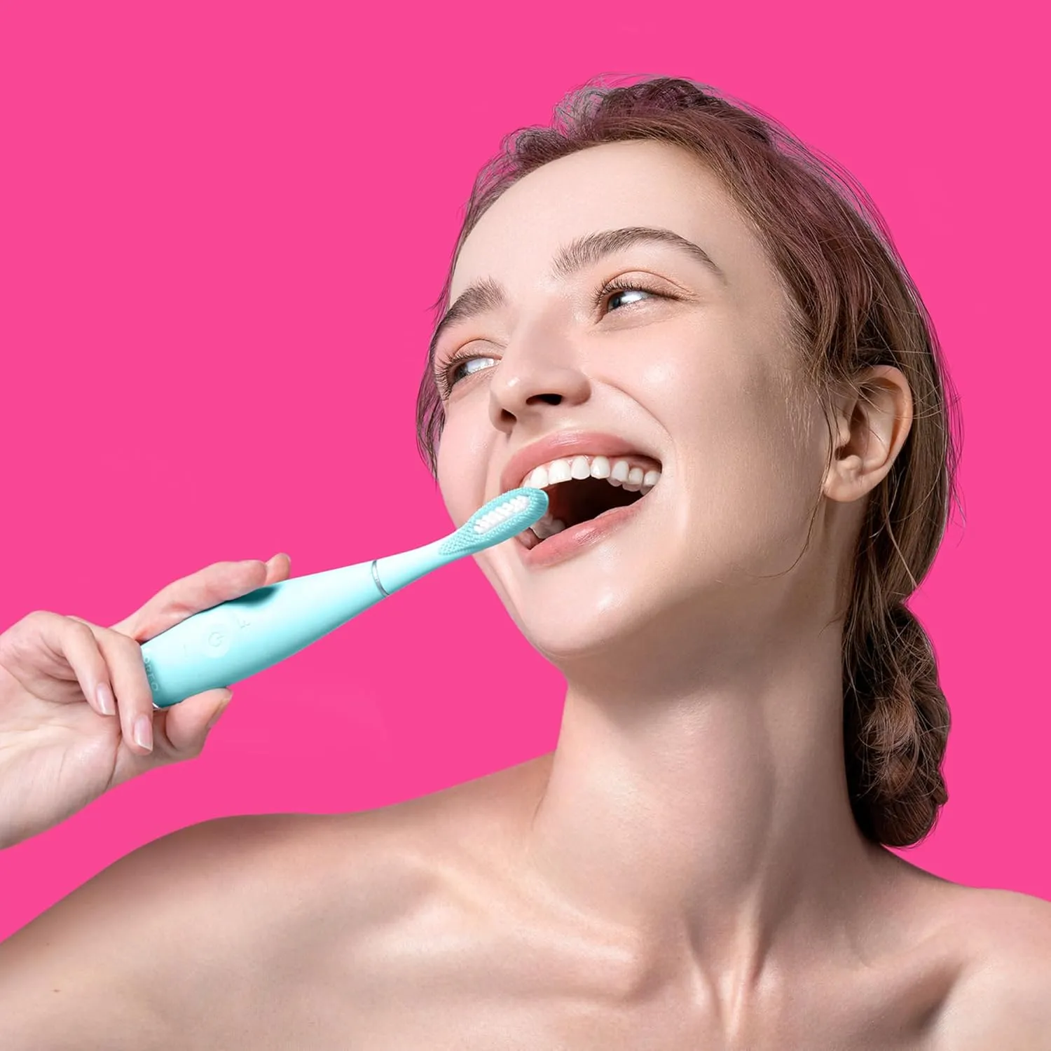 FOREO ISSA 3 Mint Rechargeable Electric Ultra-Hygienic Sonic Toothbrush with Silicone & PBT Polymer Bristles