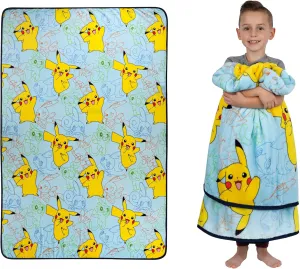 Franco Kids Bedding Super Soft Plush Throw Blanket, 62 in x 90 in, Pokemon