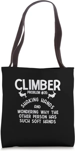 Free Climbing Boulder Tote Bag