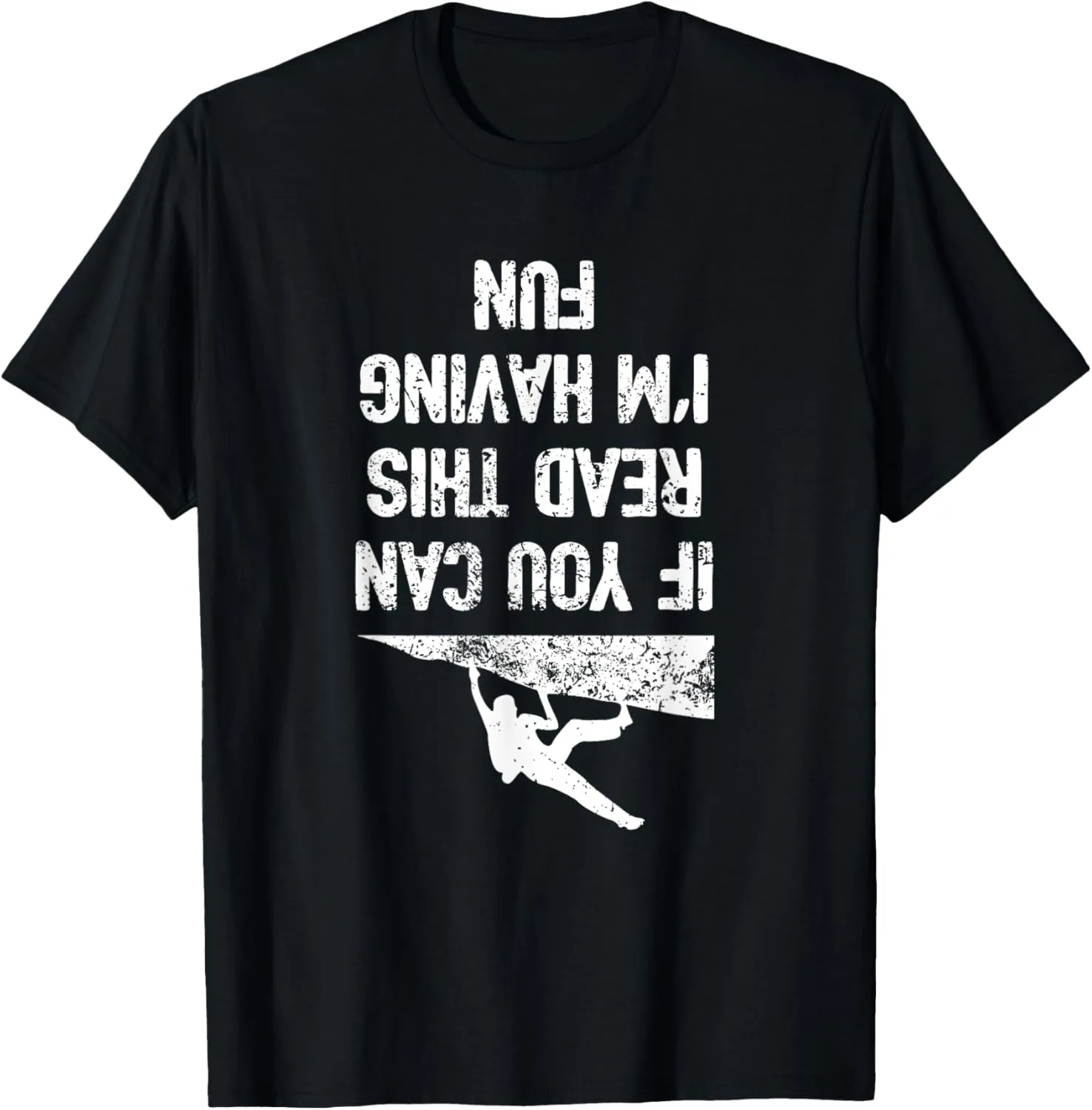 Funny Bouldering Climb Shirt Workout Free Rock Climbing T-Shirt