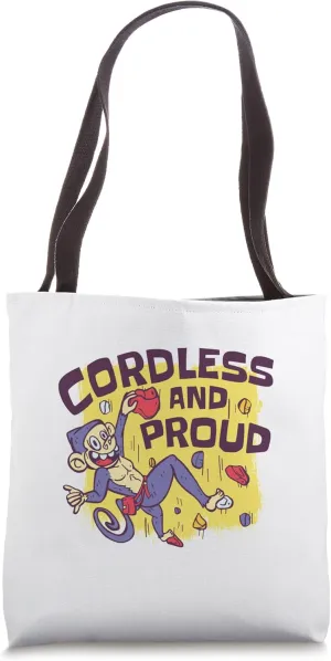 Funny Monkey Boulder Climbing Tote Bag