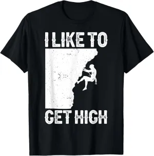 Funny Rock Climbing For Men Women Mountain Indoor Bouldering T-Shirt