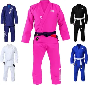 G4 VISION BJJ Jiu Jitsu Gi Mens Kids Brazilian Uniforms Suits Jujitsu Adult Uniform Preshrunk Youth Blue Black White Pink