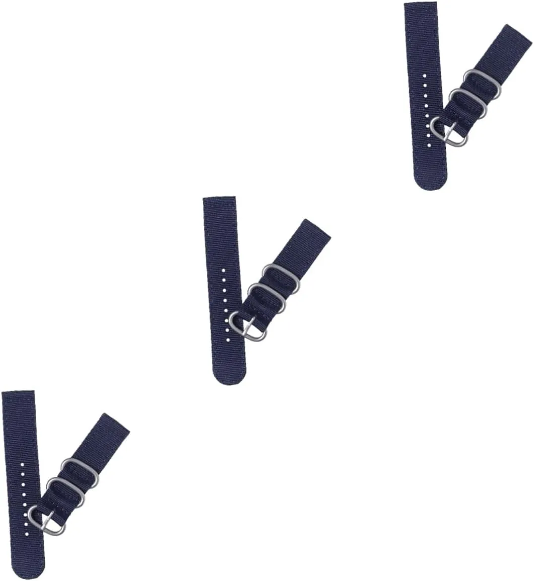 GALPADA 3pcs 24mm Watch Band Nylon Watch Straps Straps Durable for Fitness Swimming Diving
