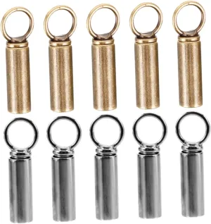 GALPADA Metal Hat Cord Locks Rope End Caps Drawstring Tie Stops for Clothing Shoelaces and Lanyards