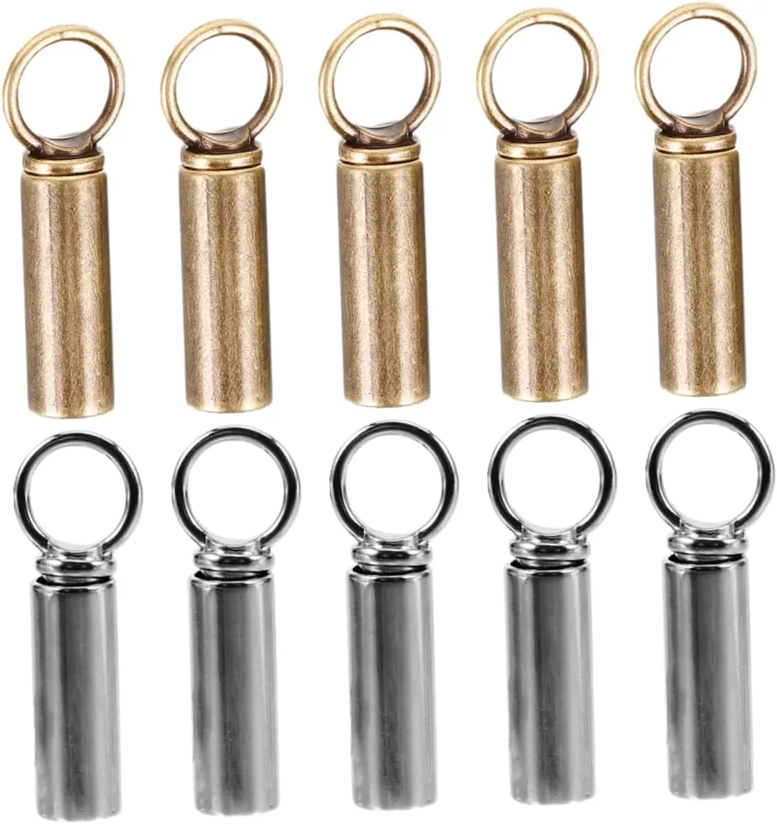 GALPADA Metal Hat Cord Locks Rope End Caps Drawstring Tie Stops for Clothing Shoelaces and Lanyards