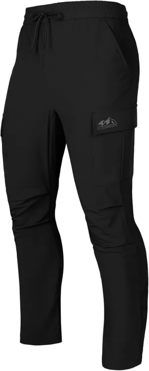 GEMYSE Men's Track Pants Lightweight Quick Dry Travel Fishing Joggers Running Workout Active Athletic Hiking Pants