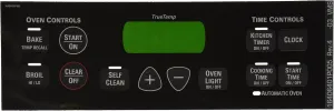 General Electric WB27T10675 Range/Stove/Oven Overlay , Black