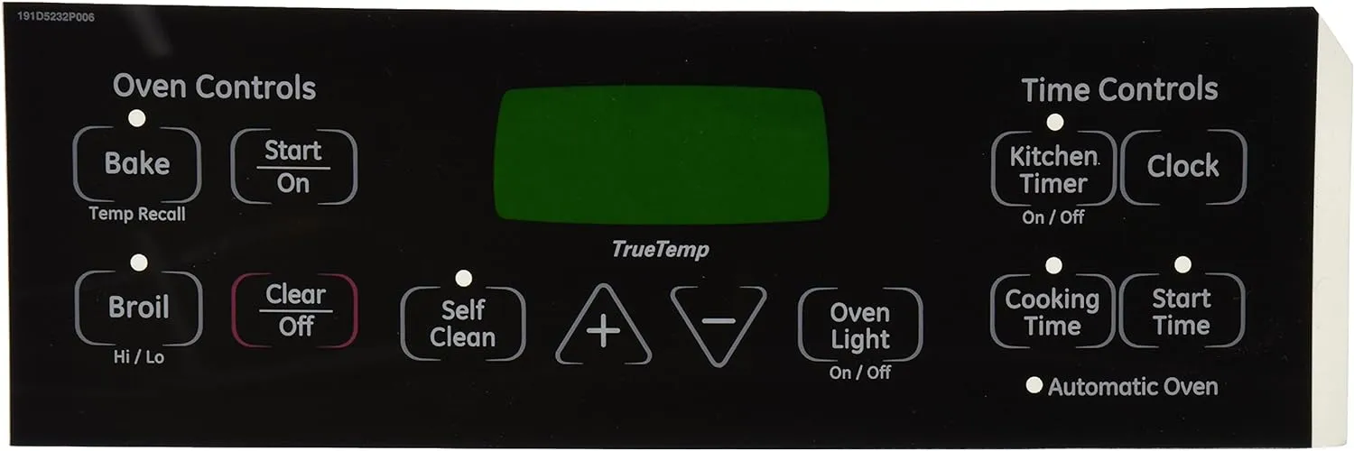 General Electric WB27T11005 Range/Stove/Oven Overlay , Black