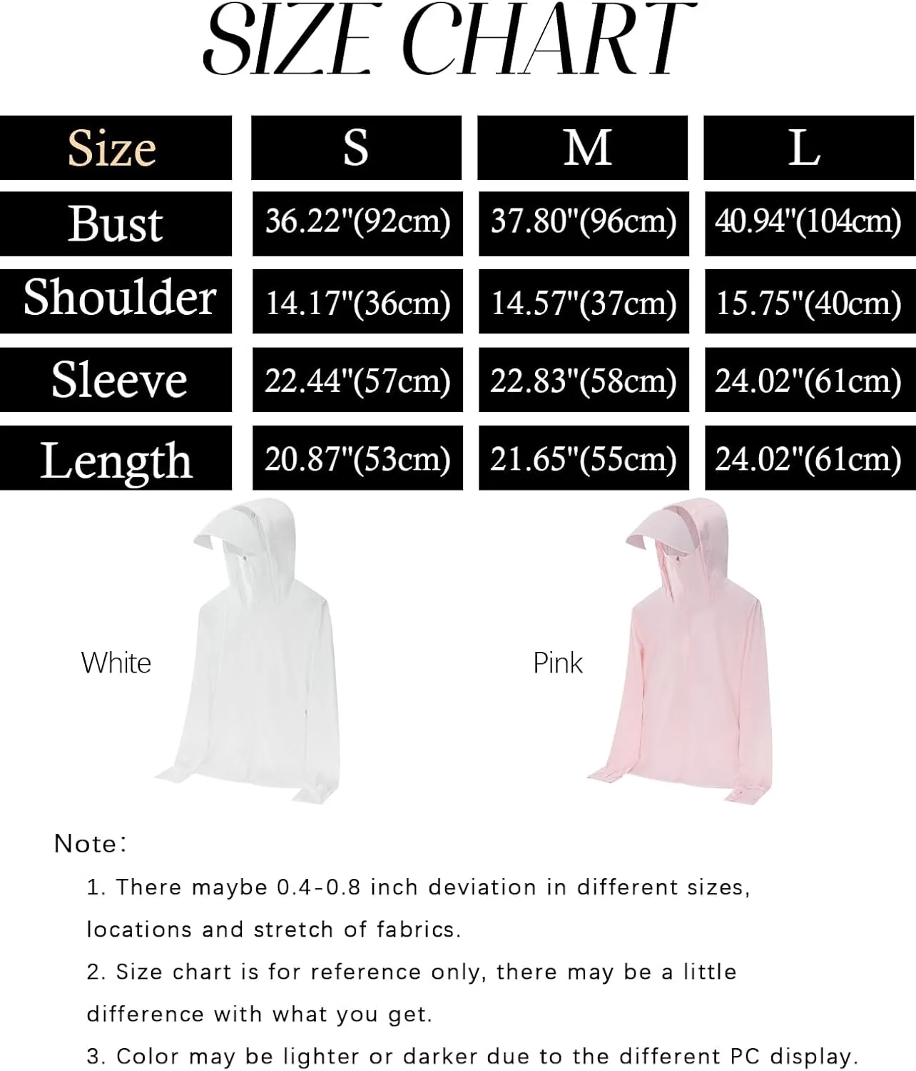 Gihuo Women's UPF 50  Sun Protection Jacket Lightweight Long Sleeve Hoodie Zip up Outdoor Hiking Sun Shirts with Pockets