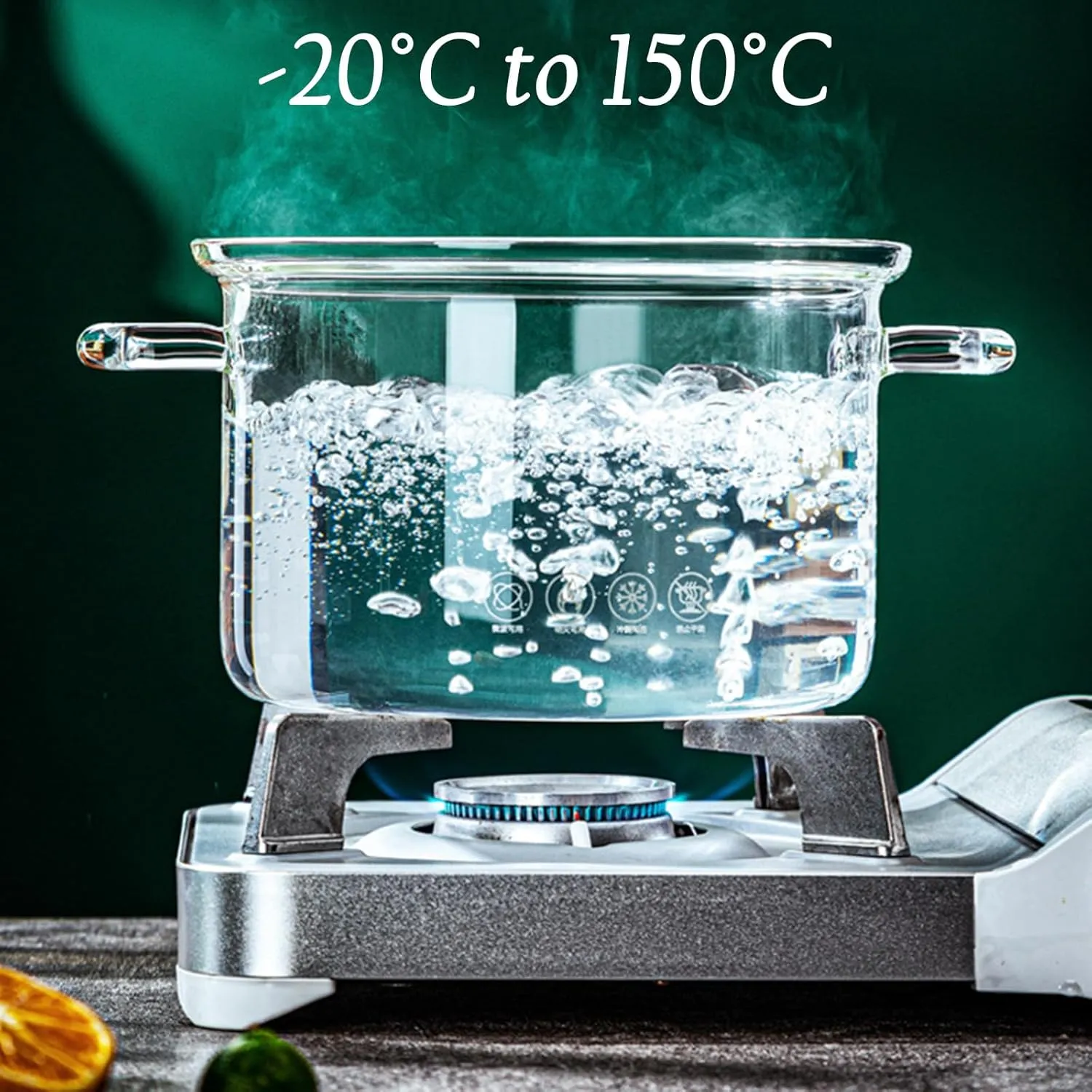 Glass Saucepan for Cooking High Borosilicate Stovetop Cooking Pot with Lid and Handle, Heat Resistant Glass Cooking Pot for Pasta Noodle Soup Milk Food, Refrigerator and Microwave Safe,3.5L