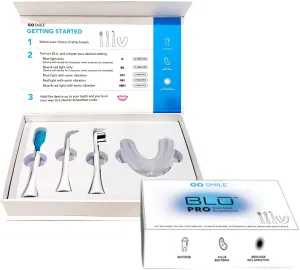 GO SMILE Pro Oral Care Easy Brushing Accessories - Nylon Toothbrush Replacement,Silicone Tongue Scraper,Interdental Brush & Gum Massager U Shaped Mouth Piece - Deep Cleaning 4 Piece Periodontal Set