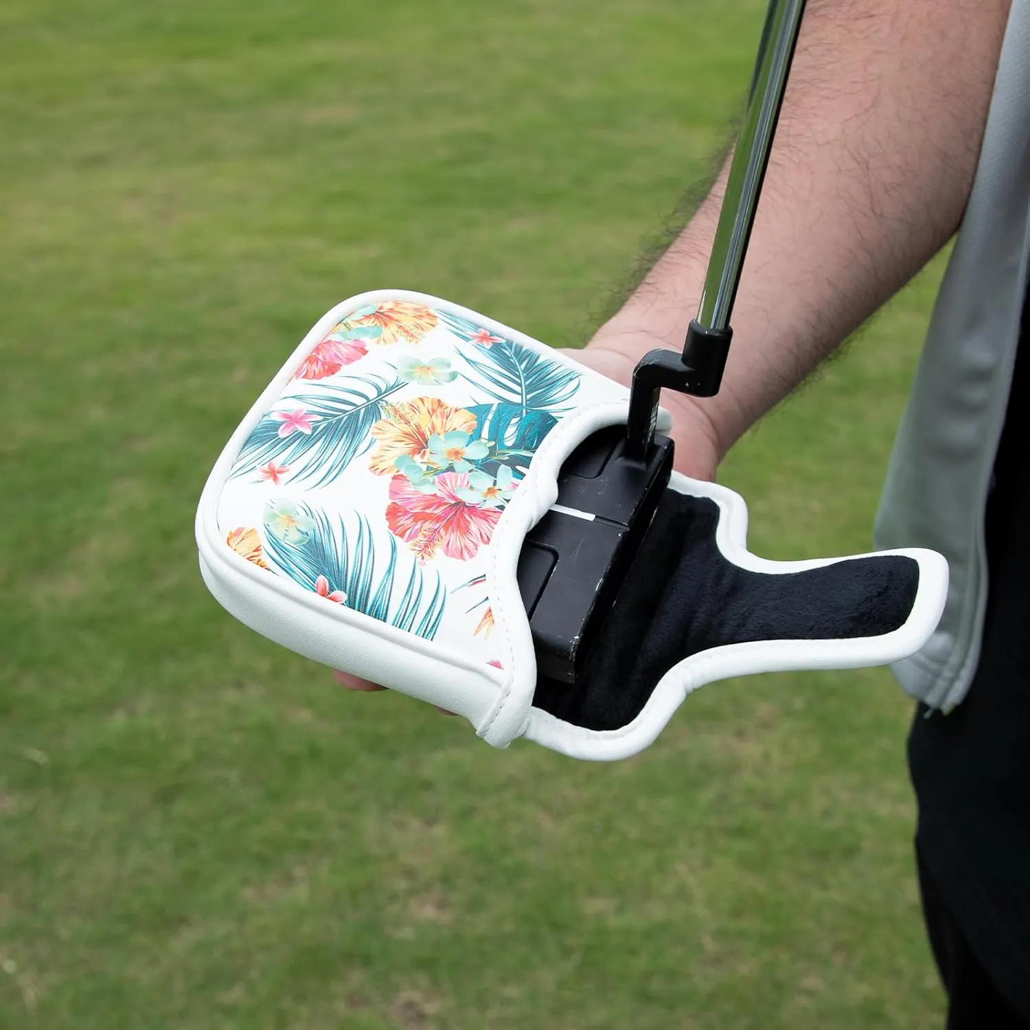 Golf Club Covers Driver Covers Fairway Wood Headcover Hybrid Cover Leather Mallet Putter Covers Blade Headcovers Golf Head Covers for Most Brand