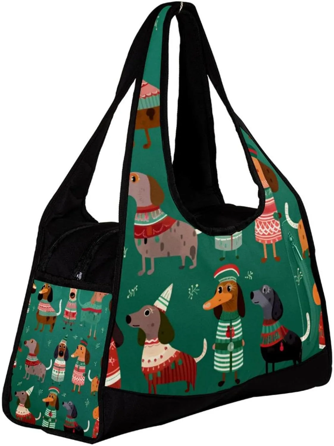 Gym Bag for Women,Small Gym Bag for Men,Colorful Animal Dog Pattern,Overnight Bag