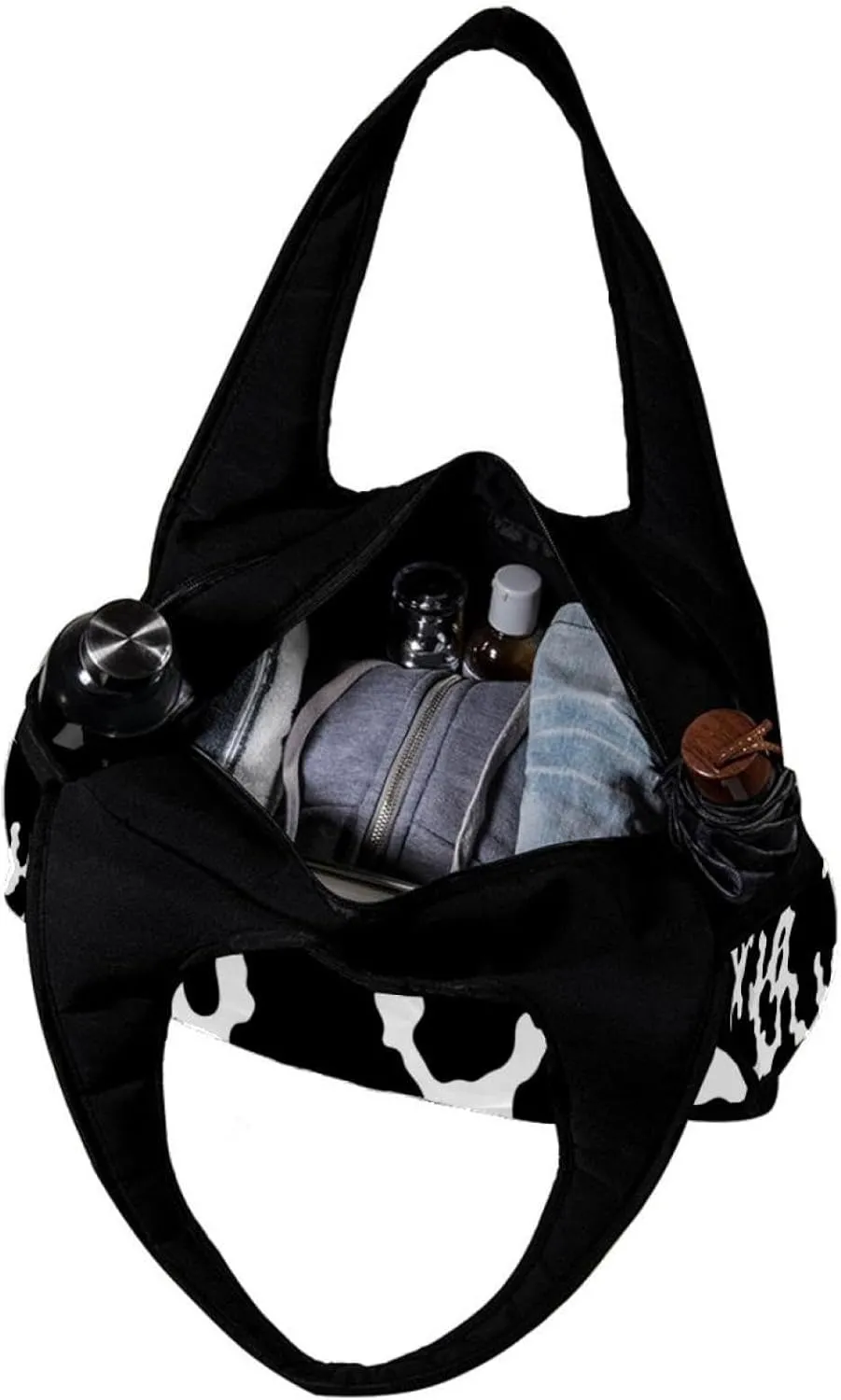 Gym Bag for Women,Small Gym Bag for Men,Cow Texture,Overnight Bag