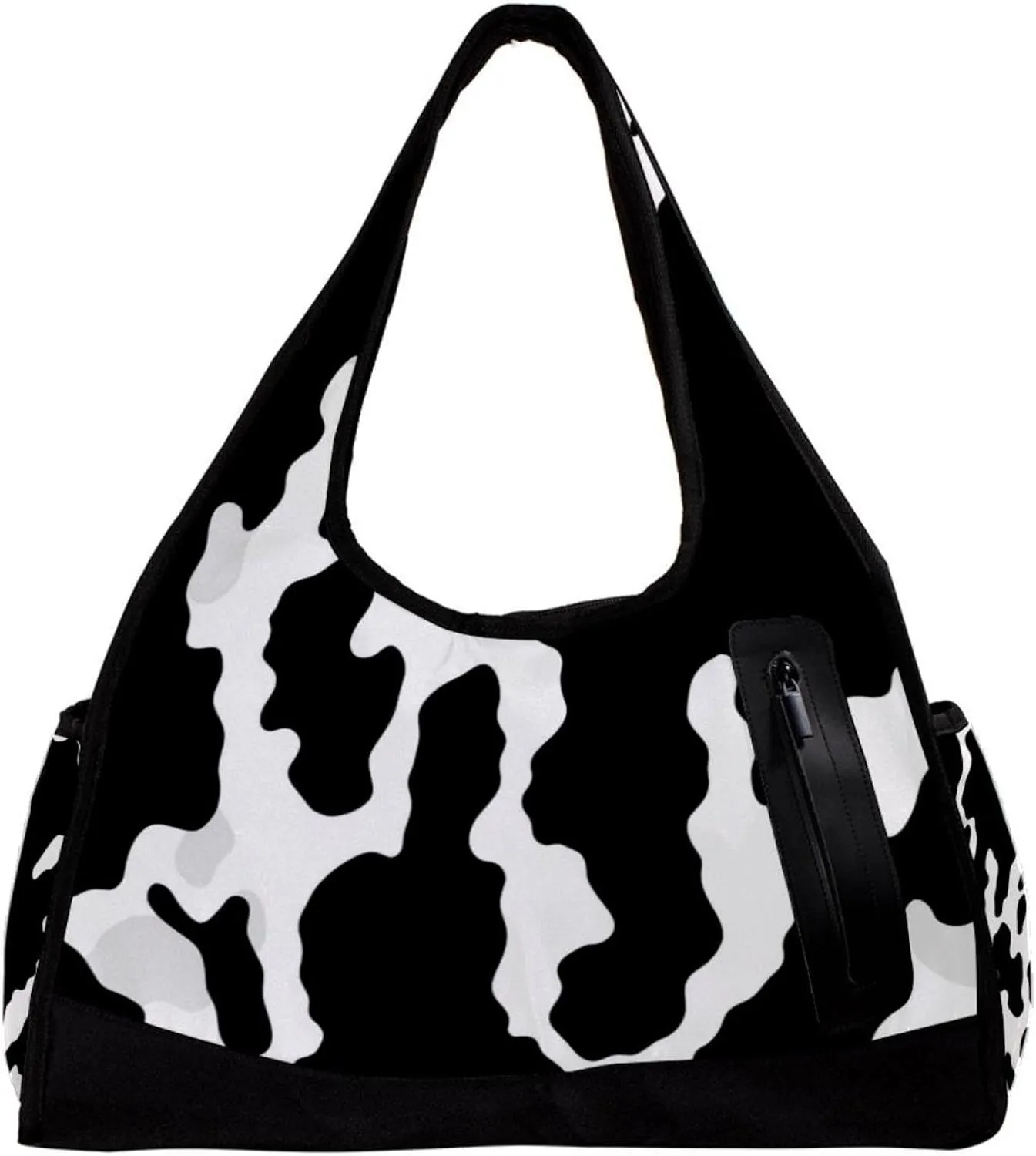 Gym Bag for Women,Small Gym Bag for Men,Cow Texture,Overnight Bag