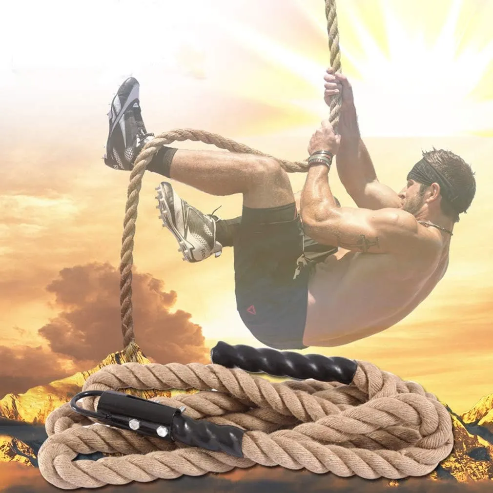 Gym Fitness Training Climbing Ropes - Indoor Outdoor Gym Exercise Workout Rope, 1.5'' in Diameter, 10 13 16 18 20 ft Available
