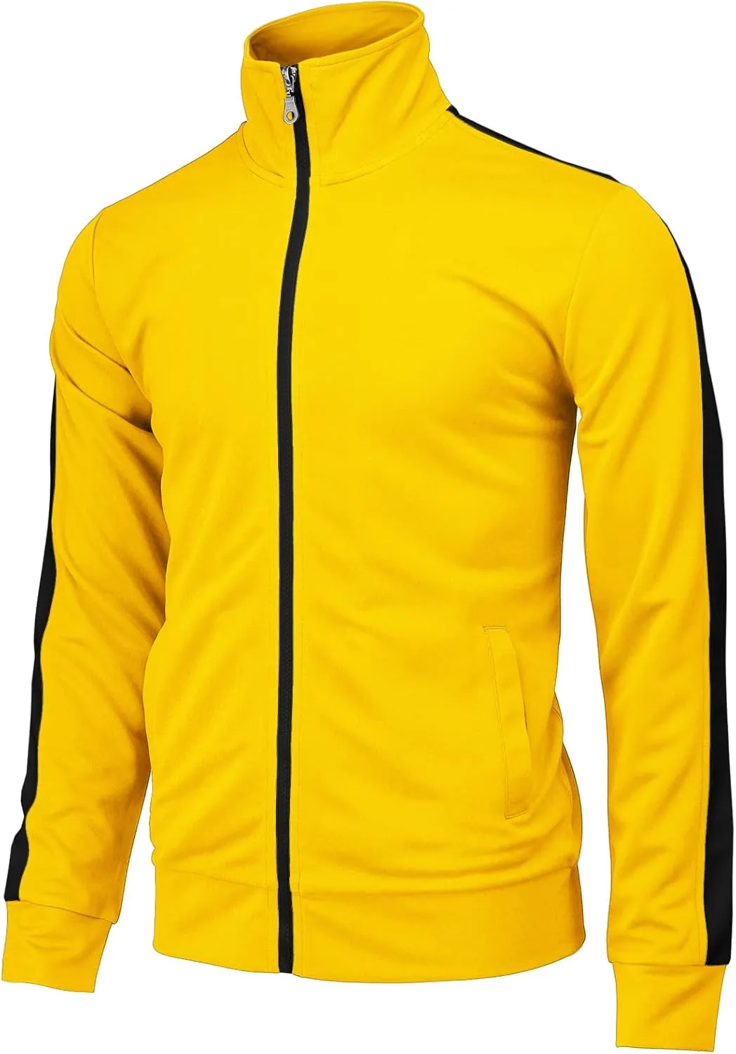 H2H Mens Active Slim Fit Track Lightweight Jacket Zip-up Long Sleeve