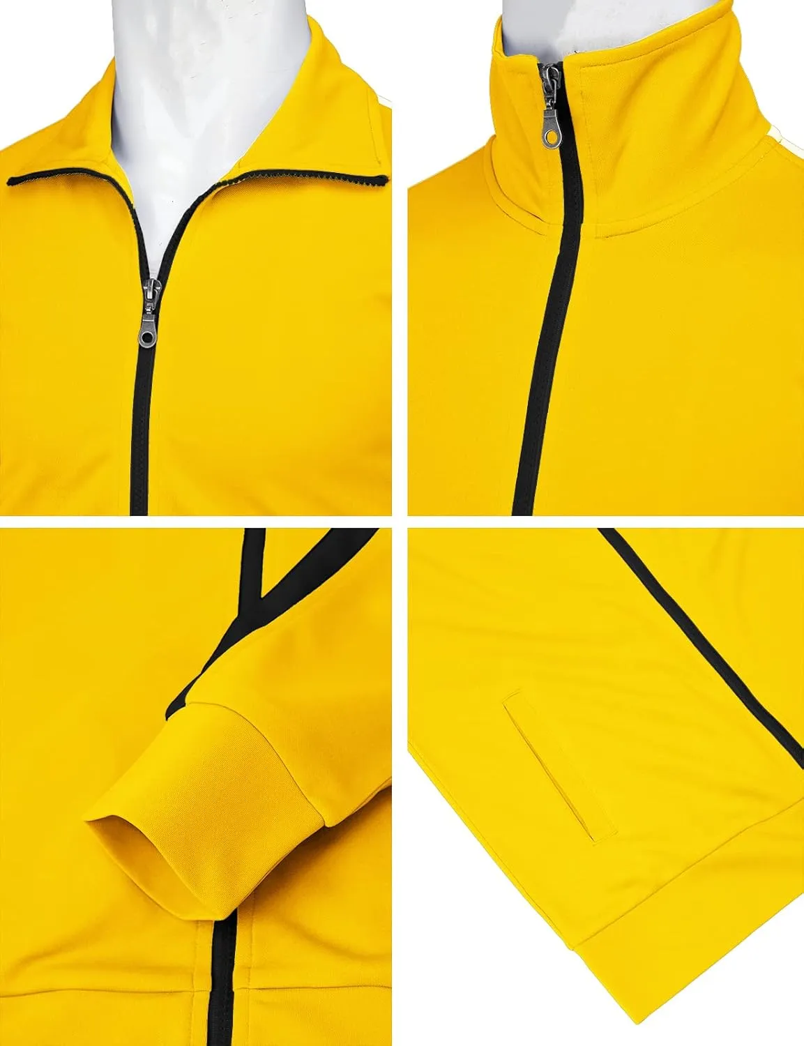 H2H Mens Active Slim Fit Track Lightweight Jacket Zip-up Long Sleeve