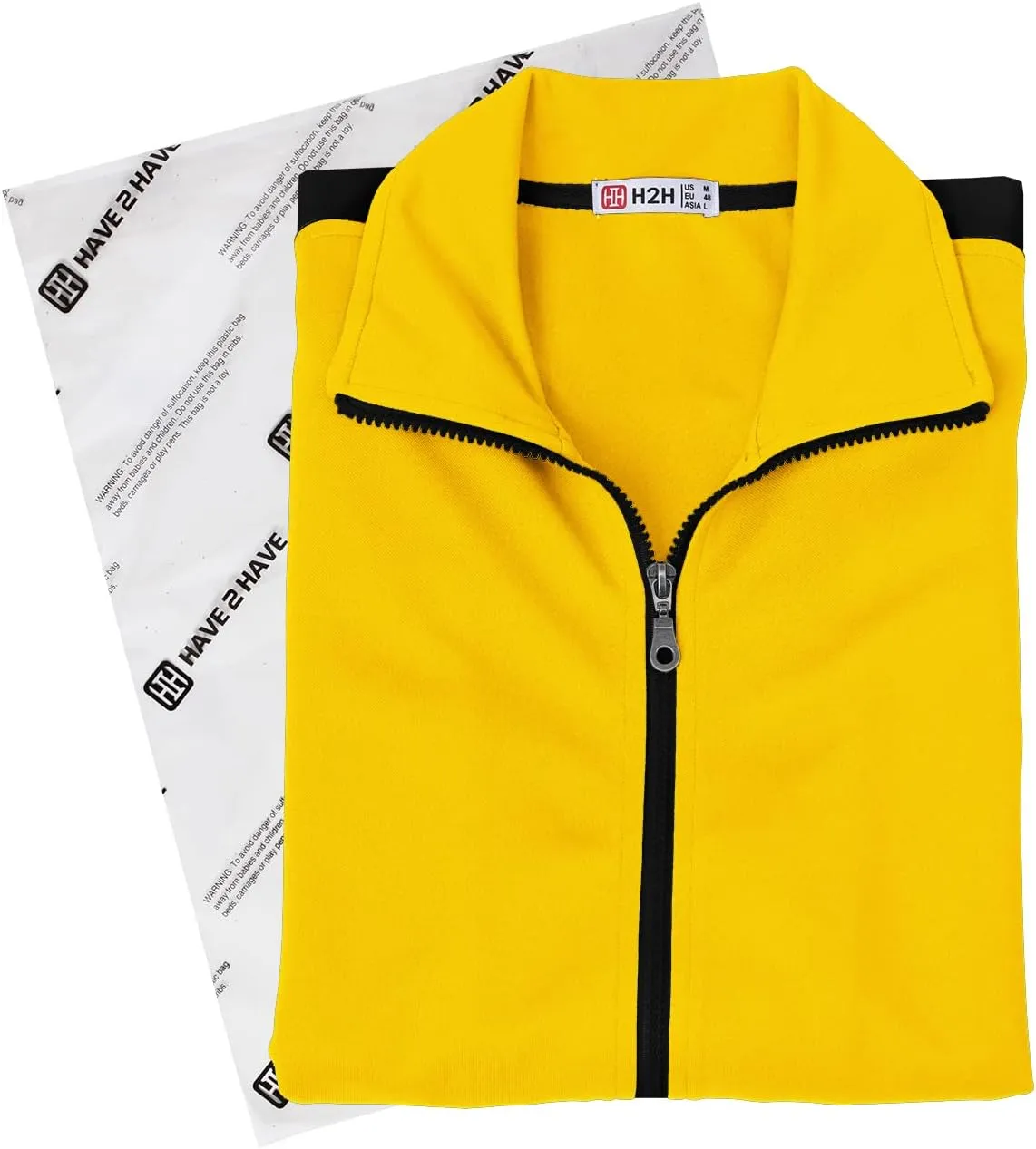 H2H Mens Active Slim Fit Track Lightweight Jacket Zip-up Long Sleeve