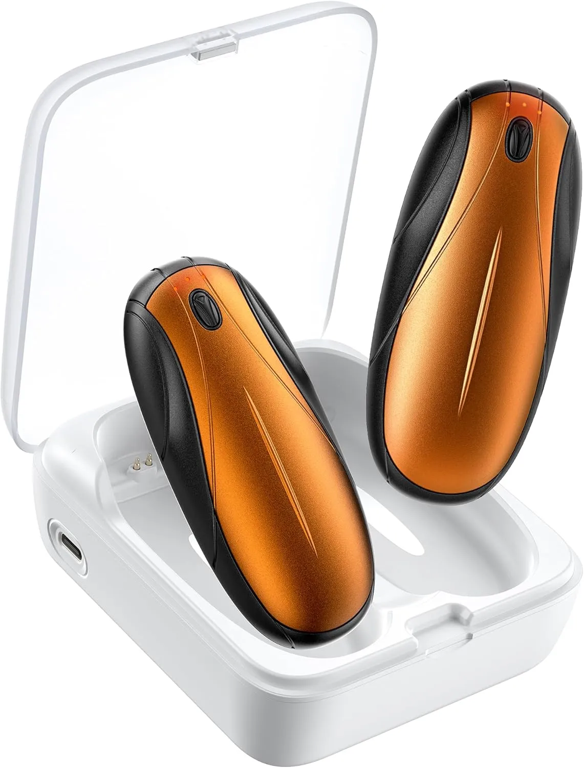 Hand Warmers Rechargeable 2 Pack, 14000mAh Electric Hand Warmers with Charging Case, Quick Charge Portable Heater,Gifts for Christmas, Winter, Outdoor, Camping, Hunting Accessories