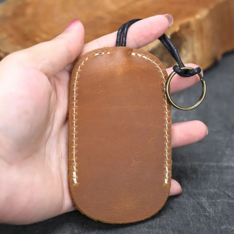 Handmade Leather Key Bag – Durable Hanging Rope Keychain