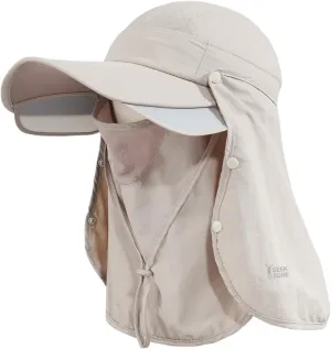 Hat for Women Sun Protection UV Hat with Neck Flap, Wide Brim Sun Hat for Outdoor Gardening Workout