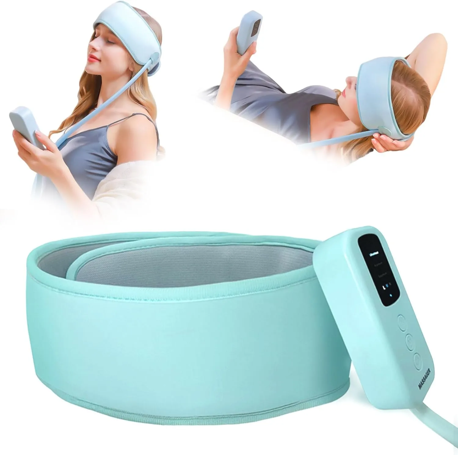 Head Massager Scalp,Rechargeable Massager Airbag for Head,Electric Percussion with Portable Design for Deep Relaxation & Stress Relief Great Gift for Mom and Grandma
