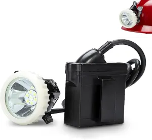 Head-Mounted Industrial Mining Lamp 5000mAH IP56 Waterproof Shockproof Mining Headlight with 2 Modes LED Rechargeable Head Mounted Outdoor Work Light