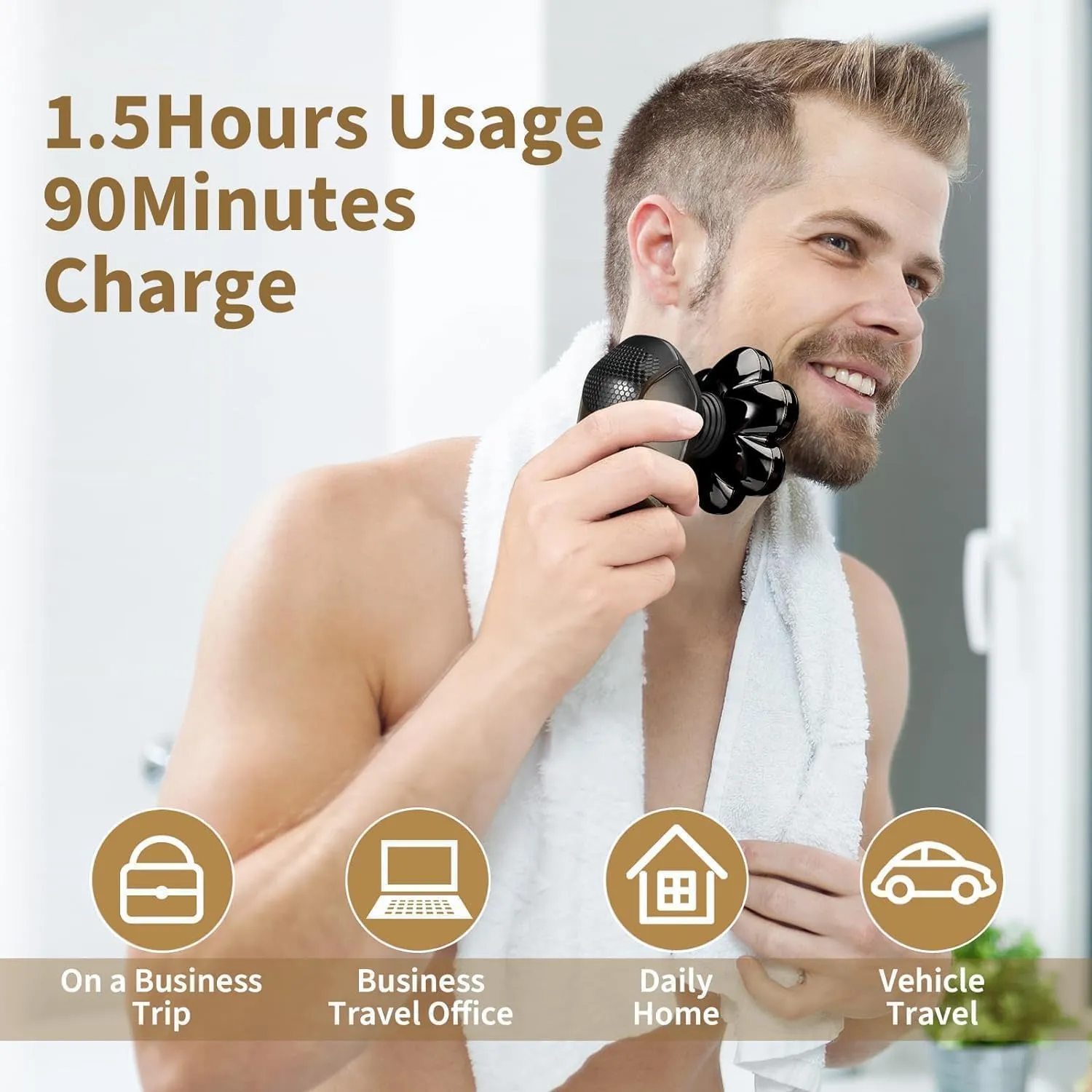 Head Shavers for Bald Men: 5-in-1 Electric Razor - IPX7 Waterproof Shaving Grooming Kit for Balder - LED Display & Precision Blades