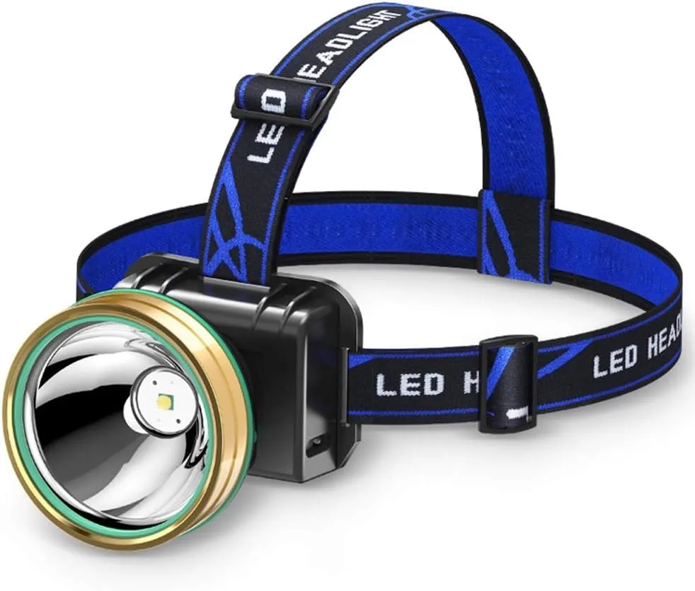 Headlamps, LED Headlights Glare Hunting Miner's Lamp White Light Night Fishing Phishing Lamp Rechargeable Long-Range Head-Mounted