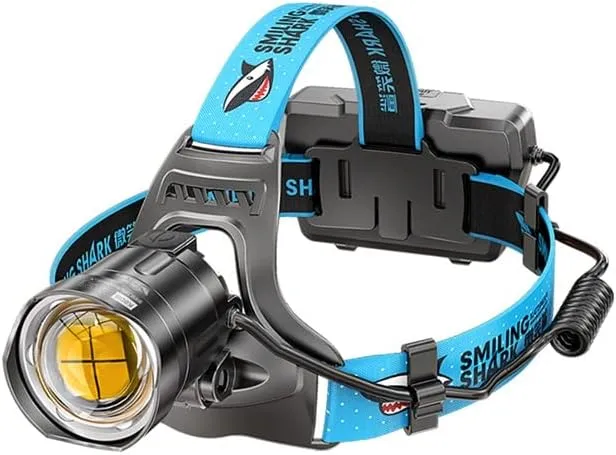 Headlight Strong Light Head-Mounted Rechargeable Zoom Fishing Night Fishing Outdoor Miner Long Battery Life Xenon Lamp