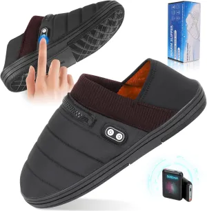 Heated Slippers, BIAL Unisex Electric Heating Pad for Feet, Rechargeable Battery Shoes Cordless Heat Foot Warmer Feet Warmer Winter Slippers Cold Weather Slippers for Men Women