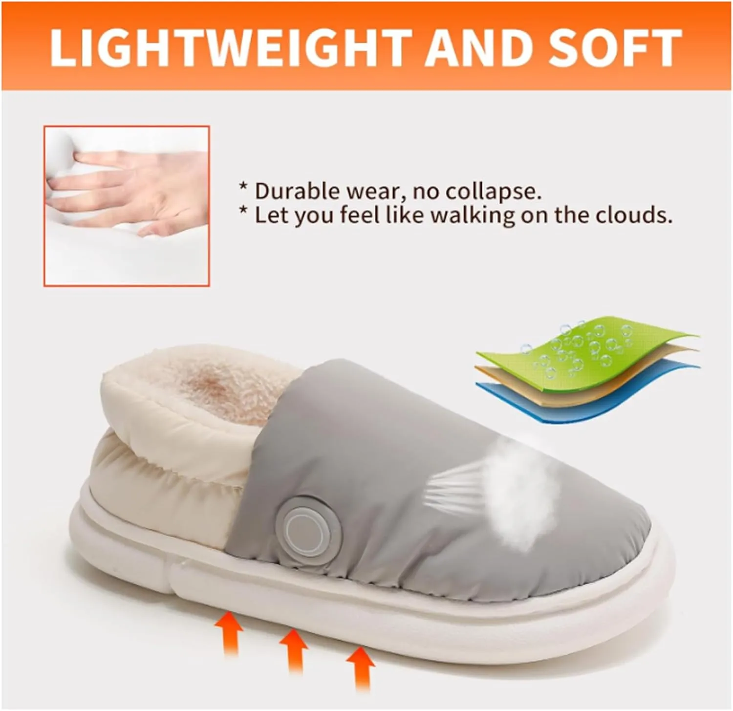 Heated Slippers Rechargeable Foot Heaters, USB Electric Heating Slippers for Women Men with 3 Temp Settings Keep Feet Warm up to 5-8 Hours with 4000mah*2 Battery(Size:38-39,Color:Pink)