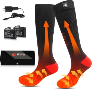 Heated Socks for Men Women, Battery Powered Thermal Electric Socks for Cold Feet,Camping Hunting Winter Foot Warmers